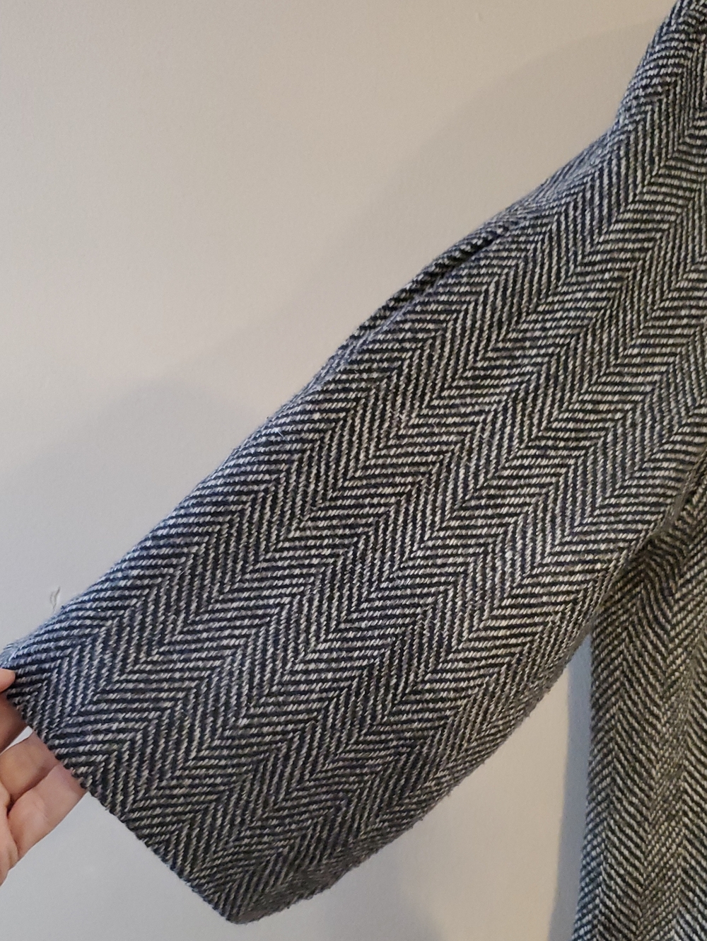 Bob Mackie Herringbone Blazer Coat Size 16 - Picture 4 of 10